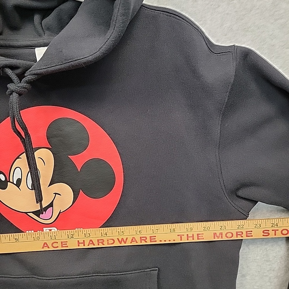 Mickey Mouse Walt Disney World Pullover Hoodie Sweatshirt Black Size Medium - Picture 4 of 10